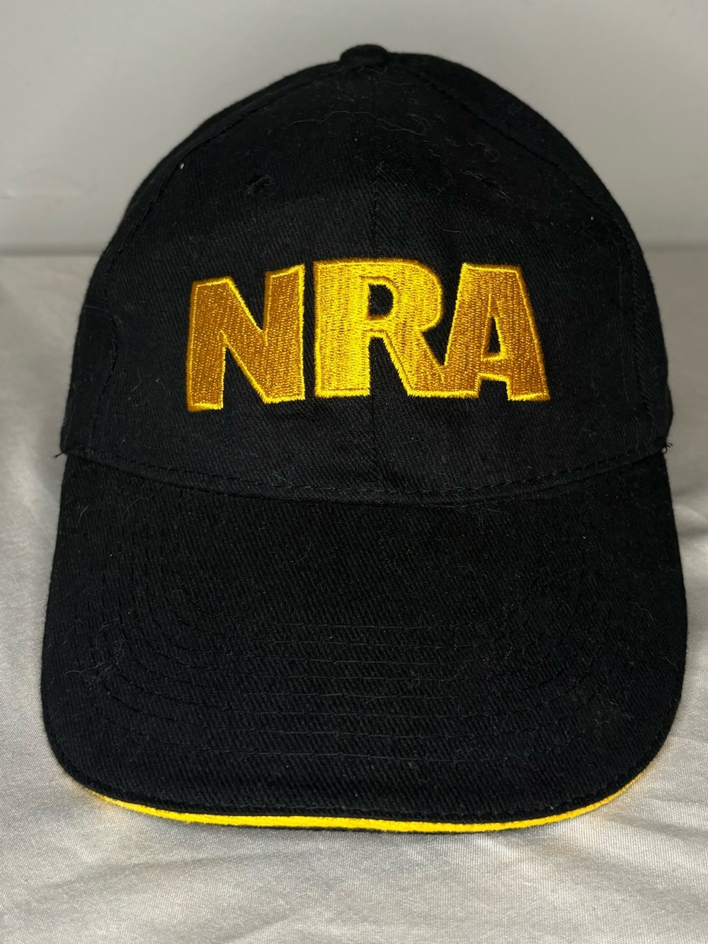 NRA Black and Gold Baseball Cap